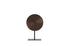 Ornament on baset 25x10x35cm  Pilar antique copper+black